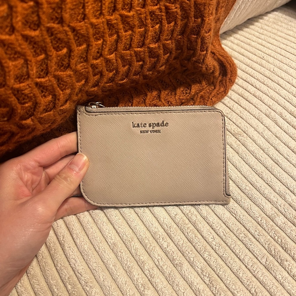 Kate Spade Taupe Card Holder
